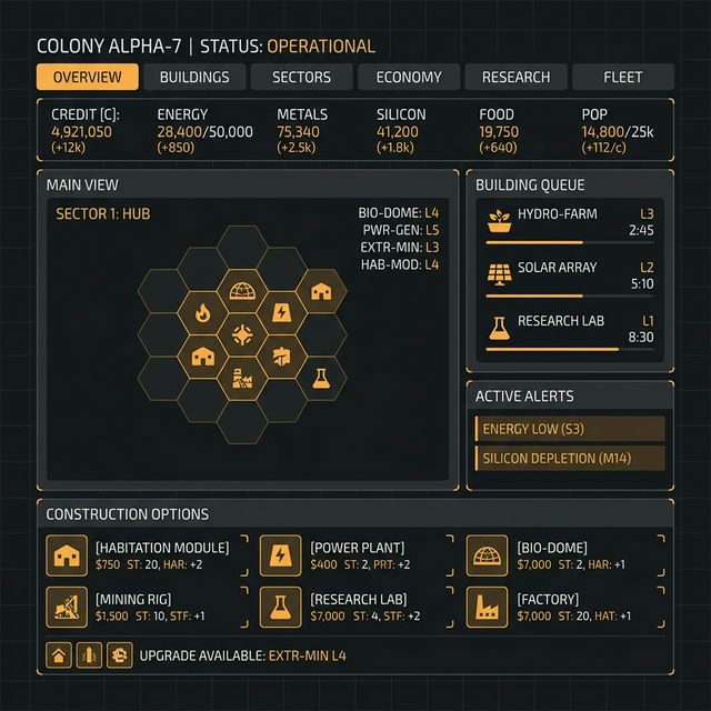 Dein eigenes OGame: Baue ein textbasiertes Idle-Game im Browser